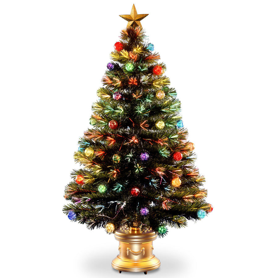 4 ft. Pre-Lit Fiber Optic Tree