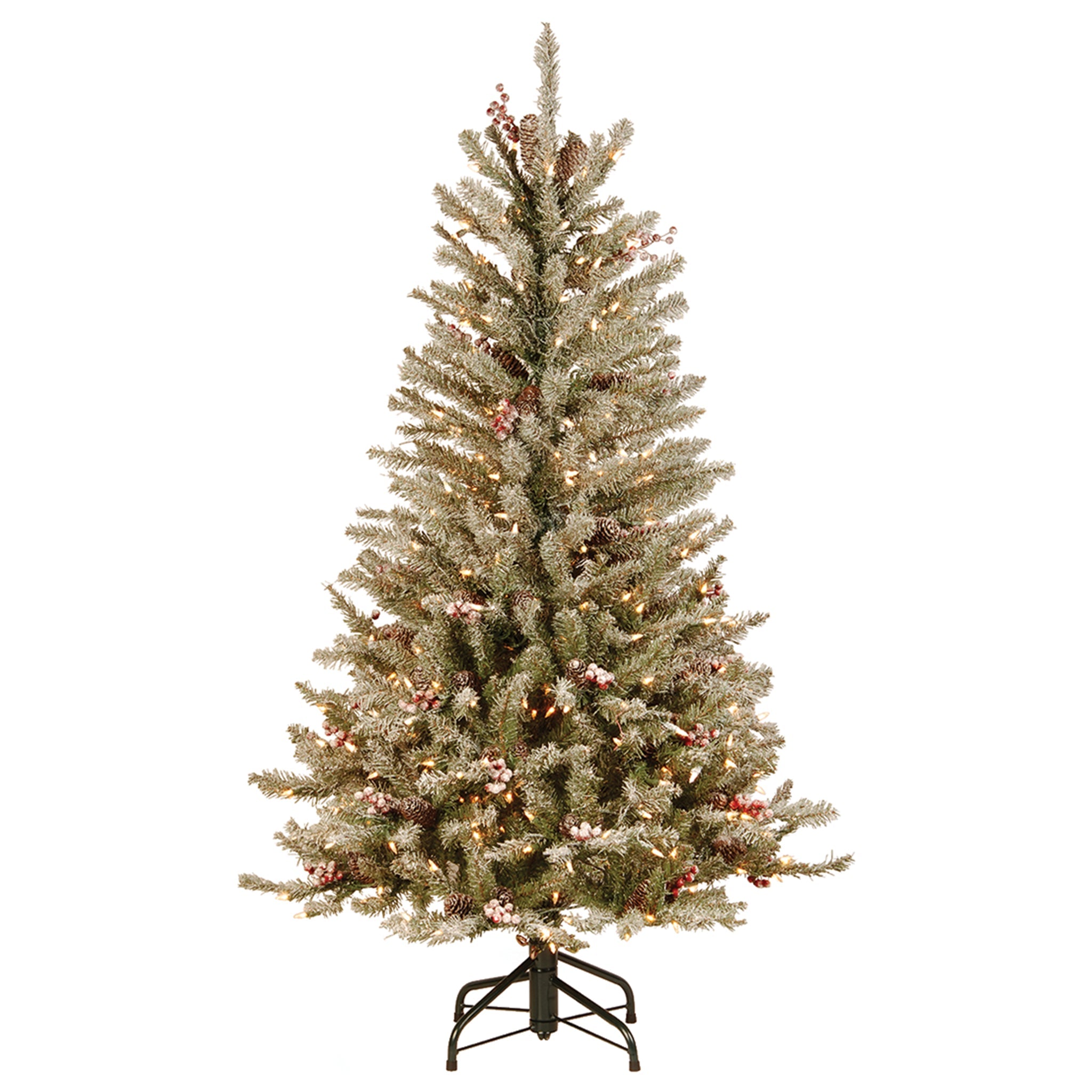 4.5 ft. Pre-Lit Dunhill Fir Slim Tree with Clear Lights