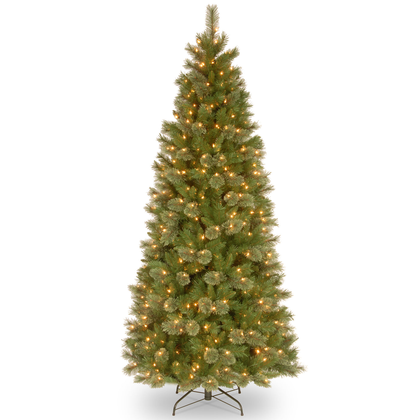 7 ft. Pre-Lit Tacoma Pine Slim Tree with Clear Lights