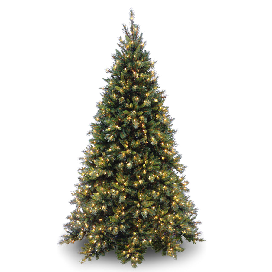 6.5 ft. Pre-Lit Tiffany Fir Medium Tree with Clear Lights