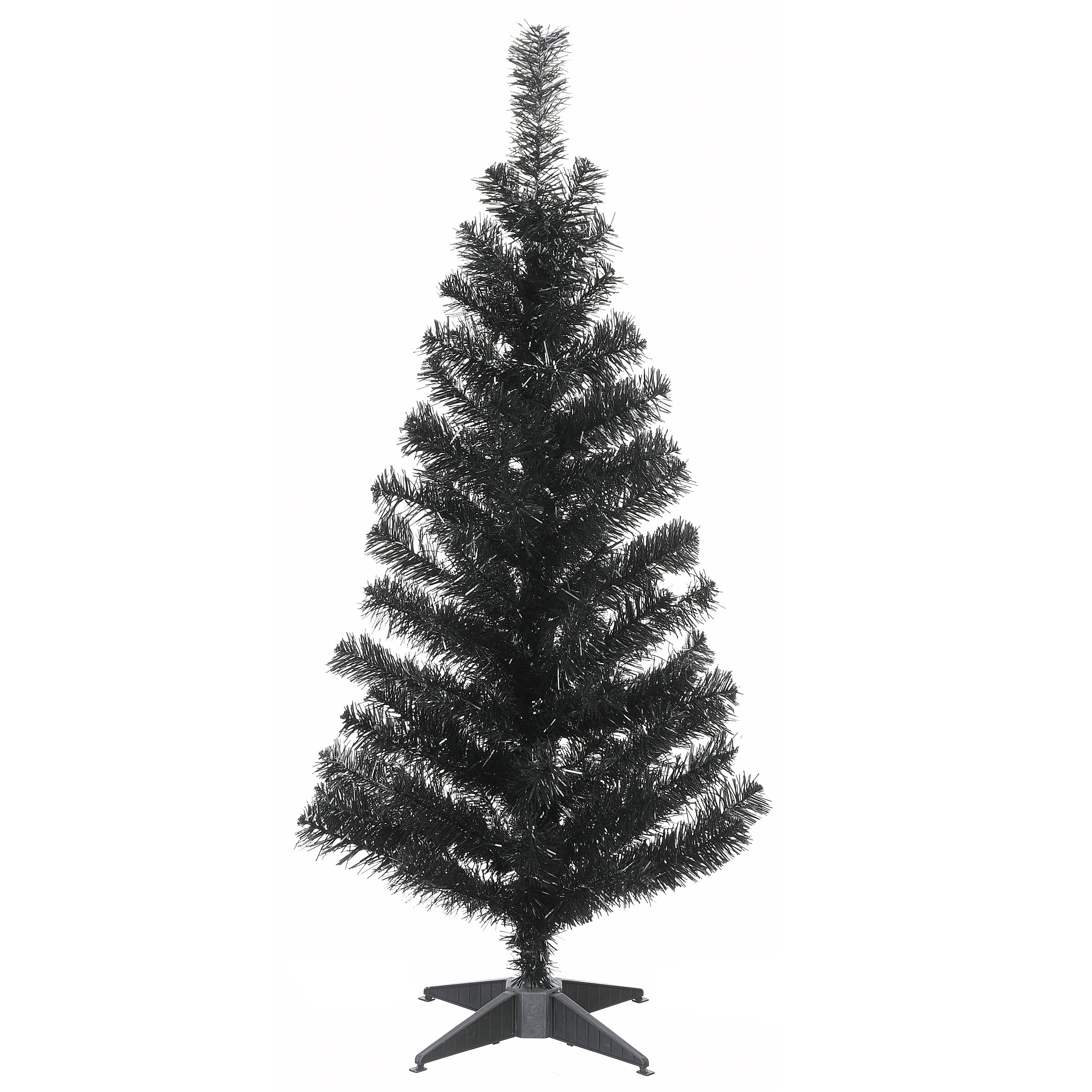 3 ft. Tinsel Collection Black Tree