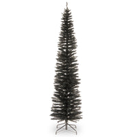 7 ft. Tinsel Collection Black Tree