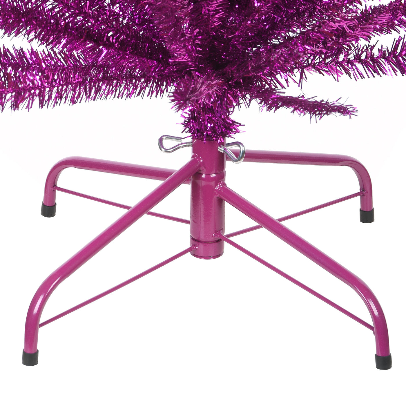 6 ft. Tinsel Collection Purple Tree