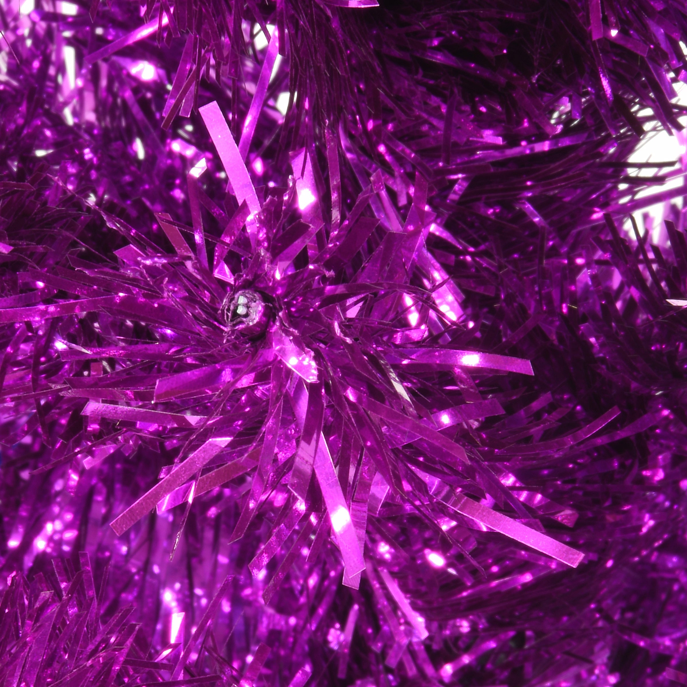 6 ft. Tinsel Collection Purple Tree
