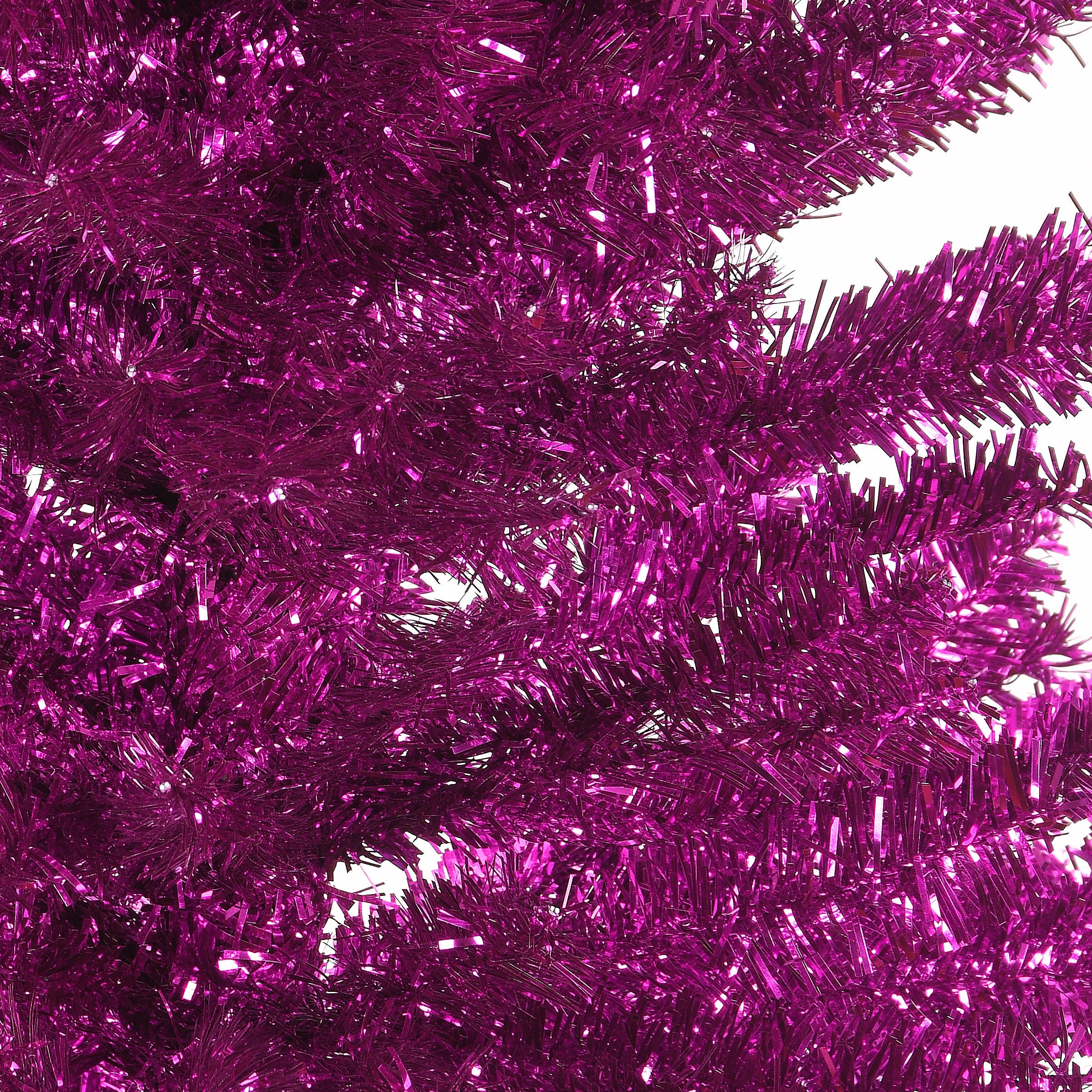 6 ft. Tinsel Collection Purple Tree