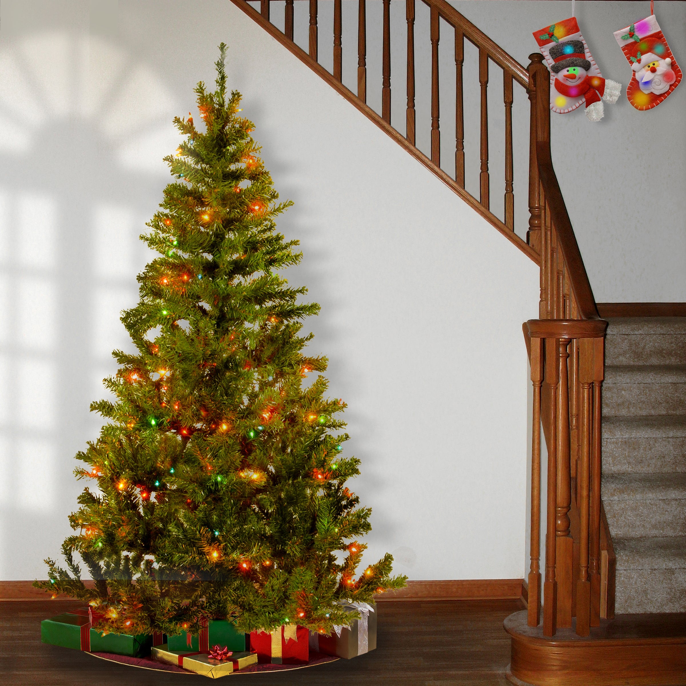 6 ft. Pre-Lit Canadian Grande Fir Tree with Clear Lights