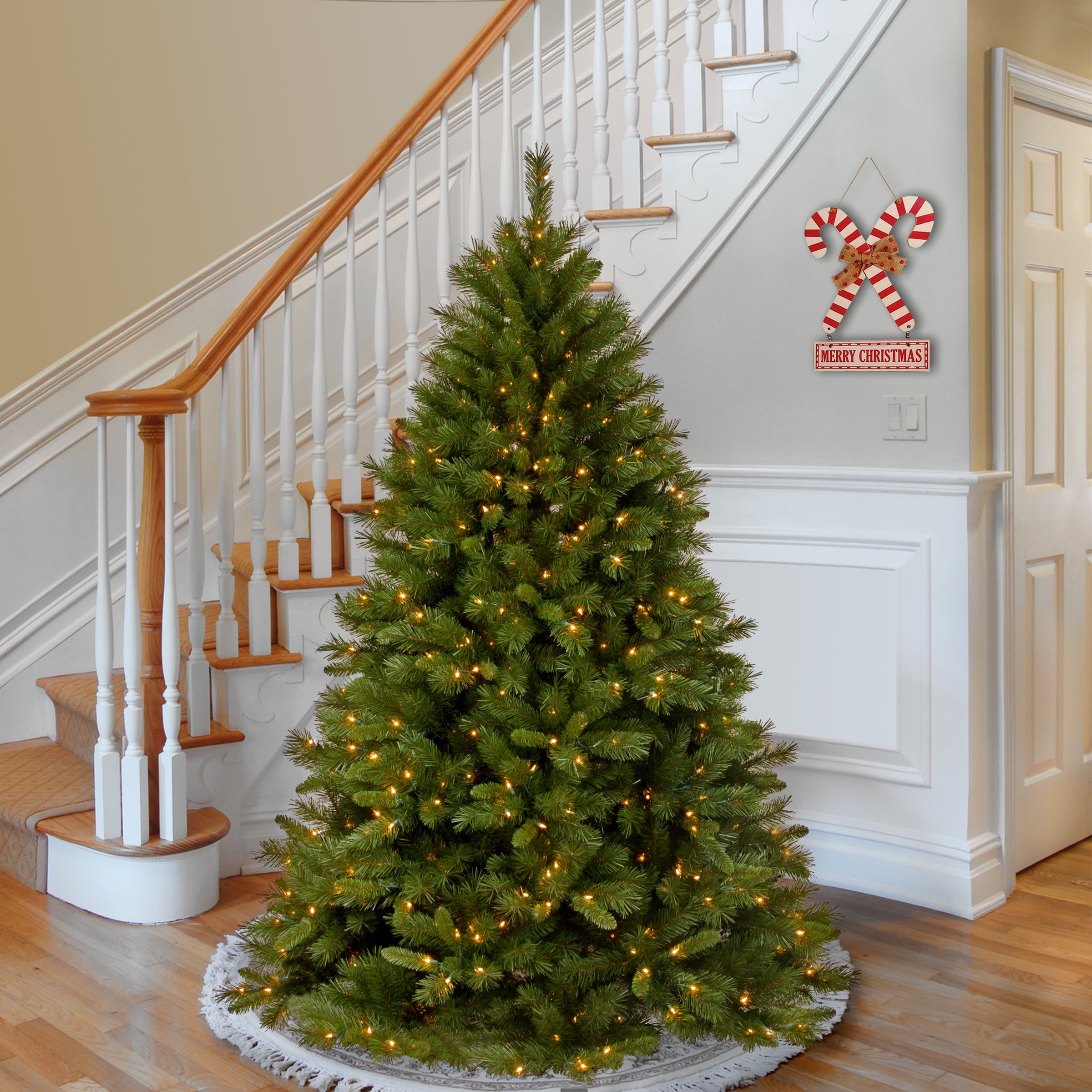 6 ft. Pre-Lit Winchester Pine Tree with Clear Lights