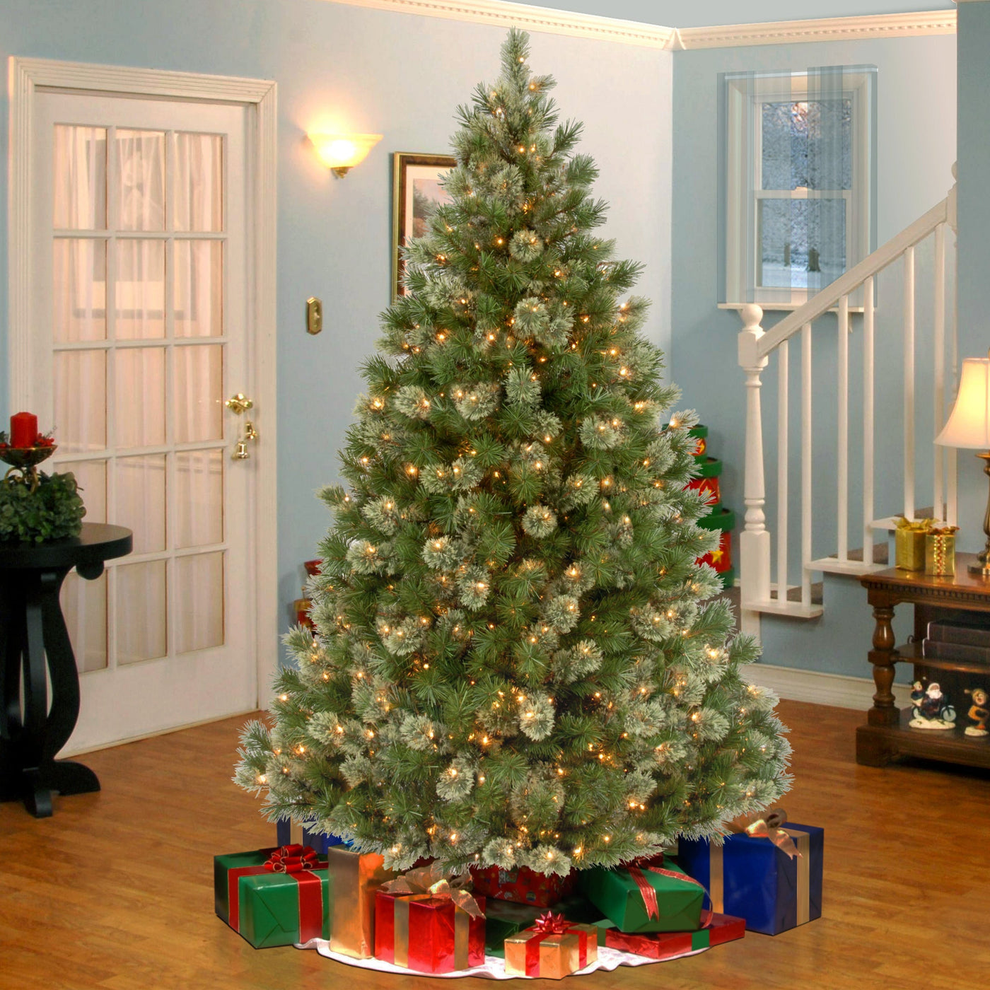 7.5 ft. Pre-Lit Wispy Willow Grande Medium Tree with Clear Lights