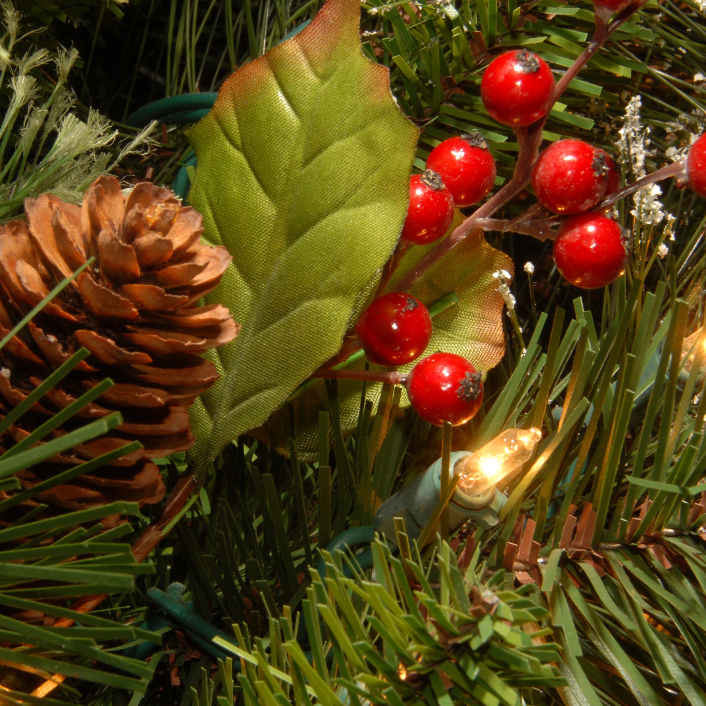 6.5 ft. Pre-Lit Wintry Pine Slim Tree with Clear Lights