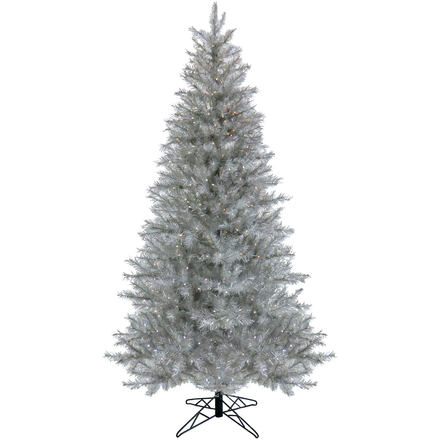 10ft. Pre-Lit Crystal Pine Hinged Tree with RGB Lights