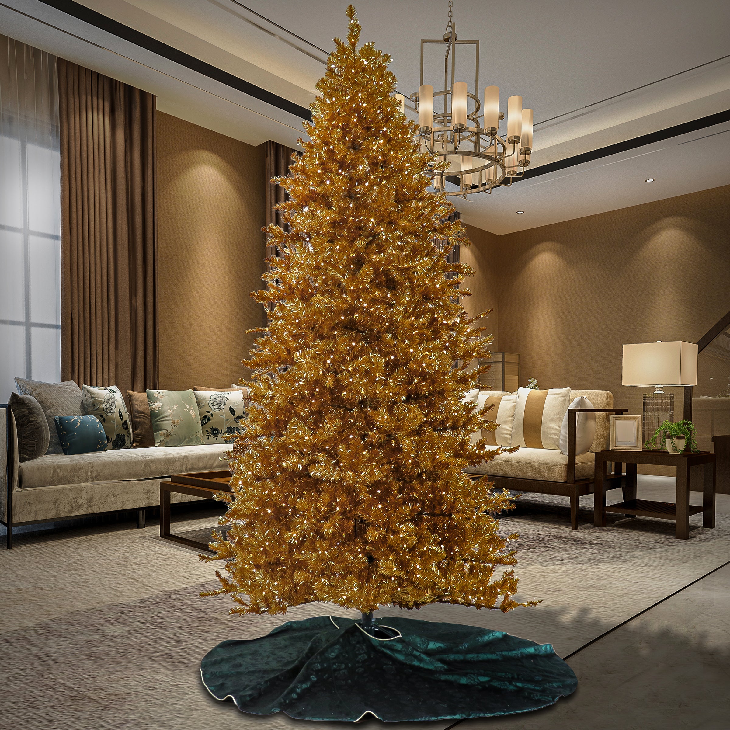 10 ft. Pre-Lit Christmas True Gold Tree