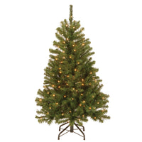 4.5 ft. Pre-Lit North Valley Spruce Tree with Clear Lights