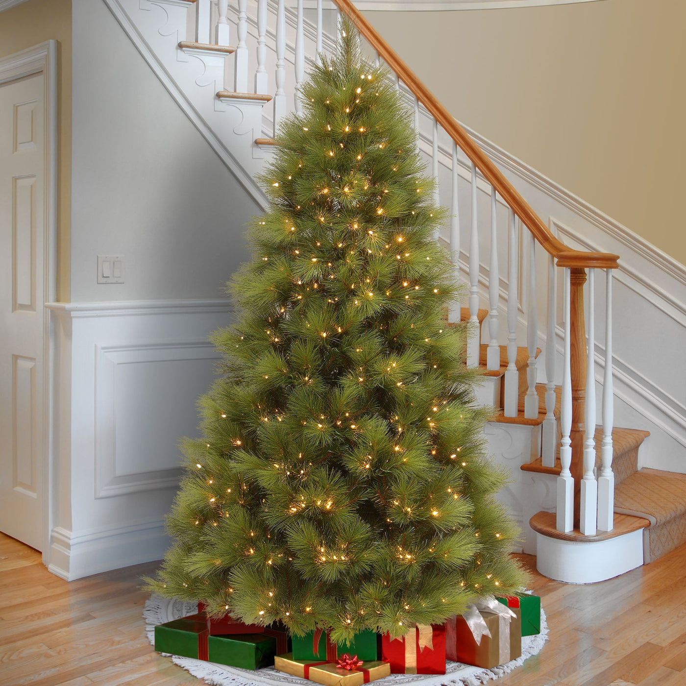 7.5 ft. Pre-Lit Arcadia Pine Tree with Dual Color LED Lights