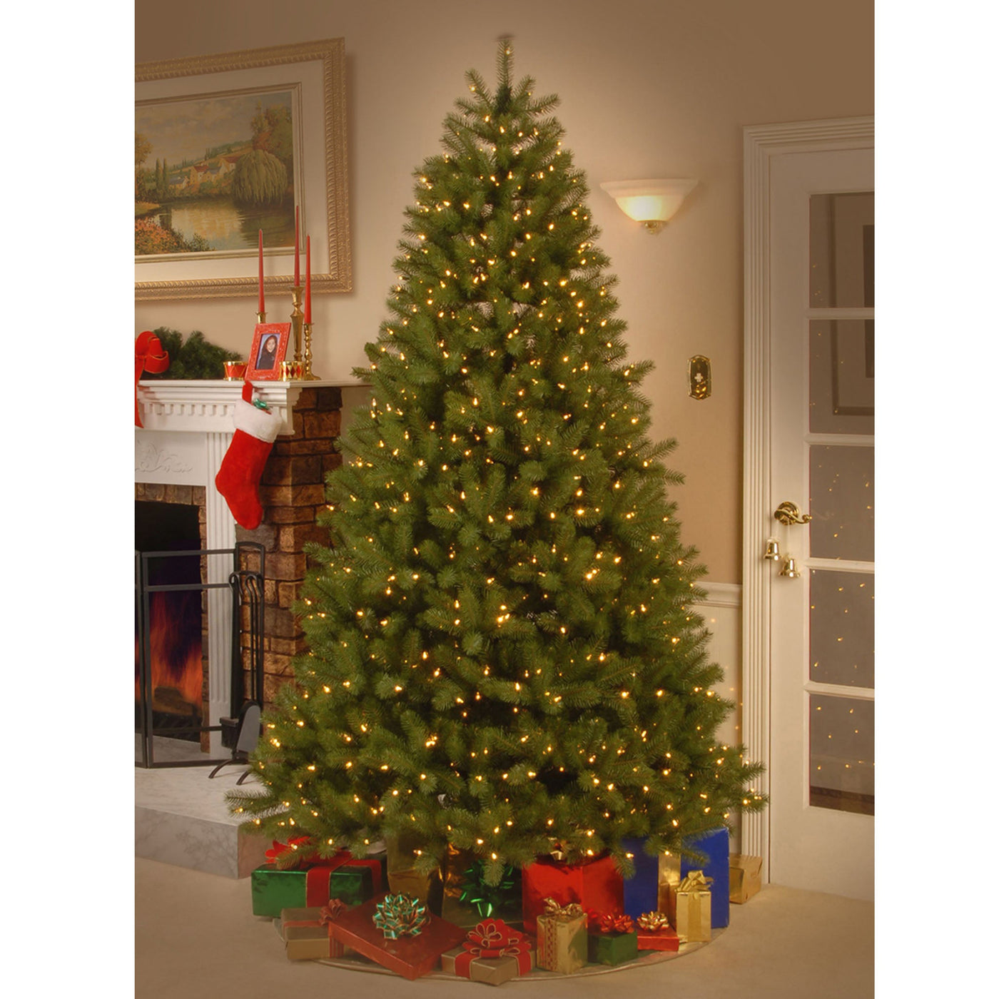 7.5 ft. Pre-Lit Downswept Douglas Fir Tree with 750 Dual Color LED Lights