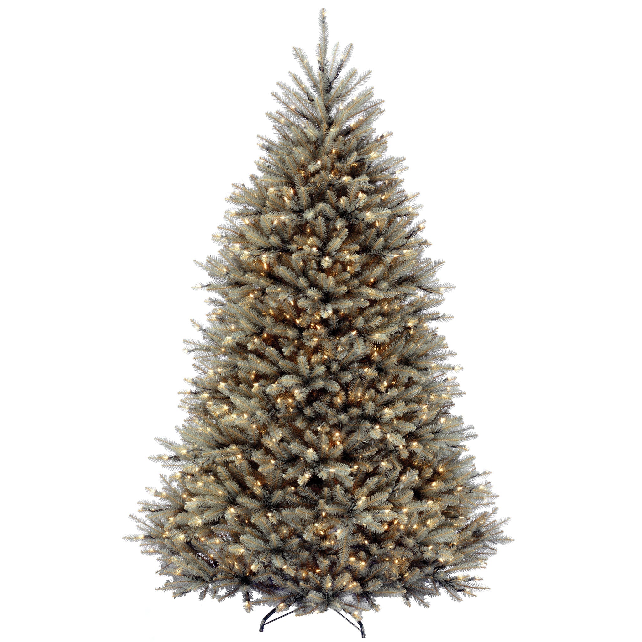 7.5 ft. Pre-Lit Dunhill Fir Blue Tree with Clear Lights