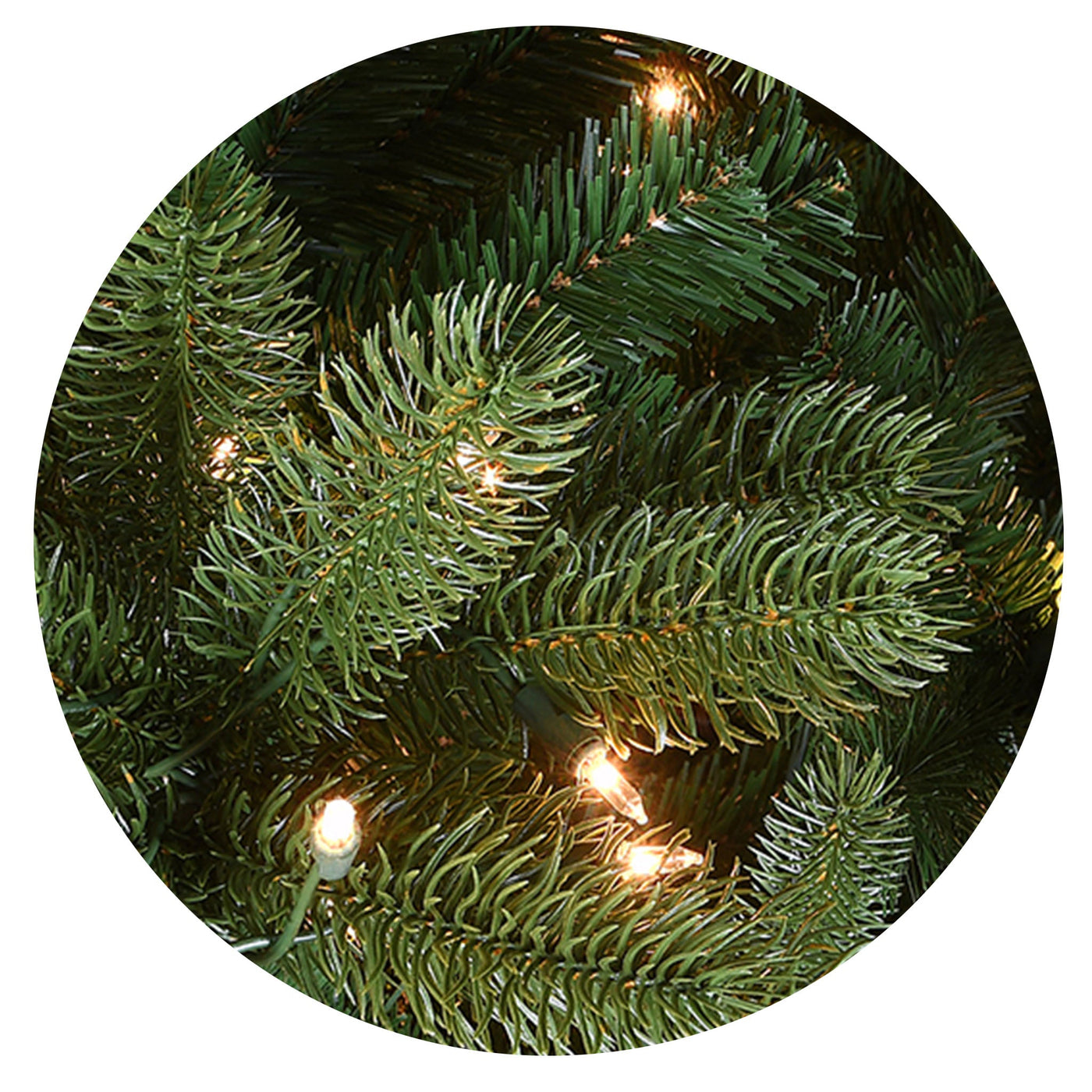 7.5 ft. Pre-Lit Ponderosa Fir Tree with Dual Color LED Lights