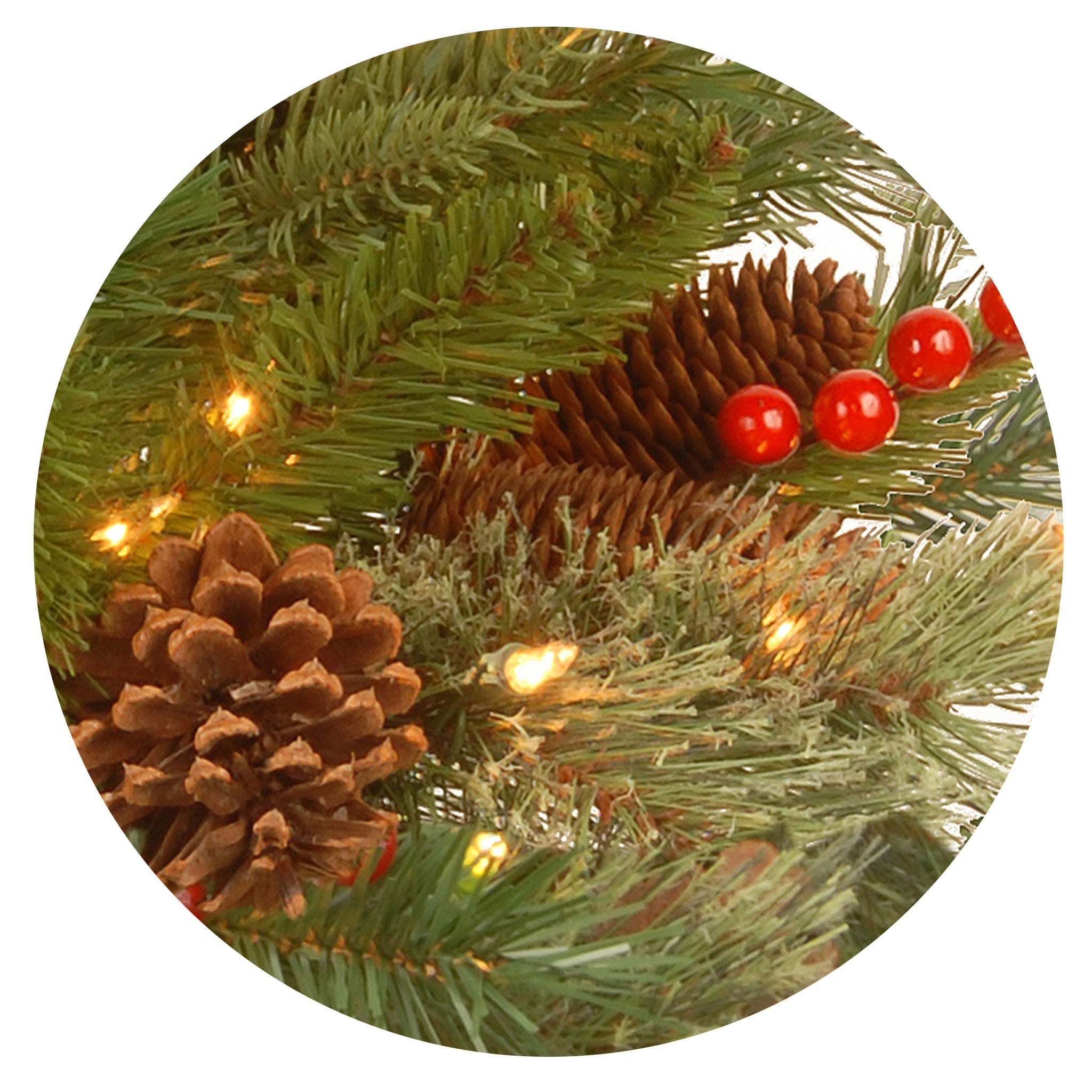 6 ft. Pre-Lit Colonial Collection Slim Tree with Clear Lights