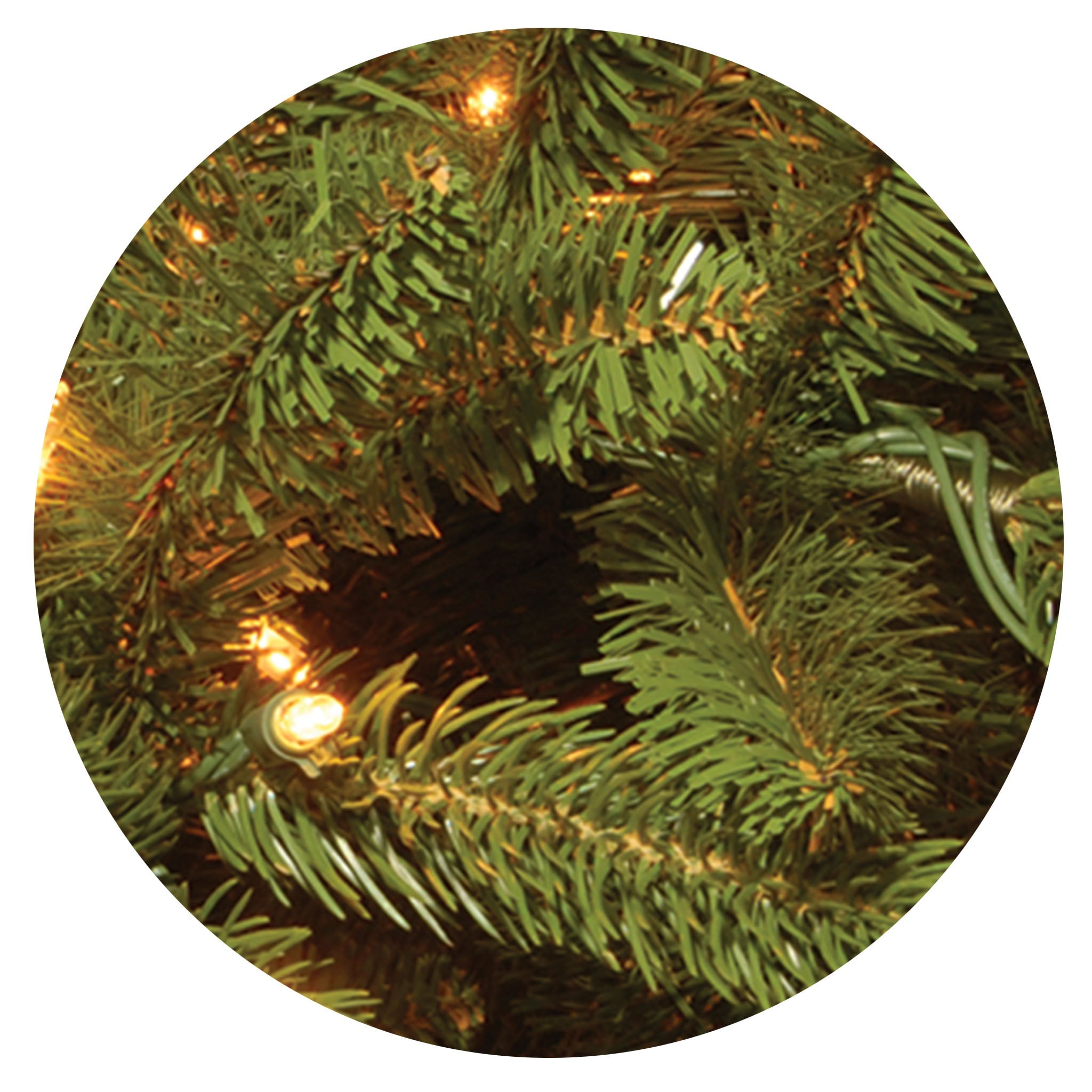 7.5 ft. Pre-Lit Grande Fir Pencil Slim Tree with Clear Lights