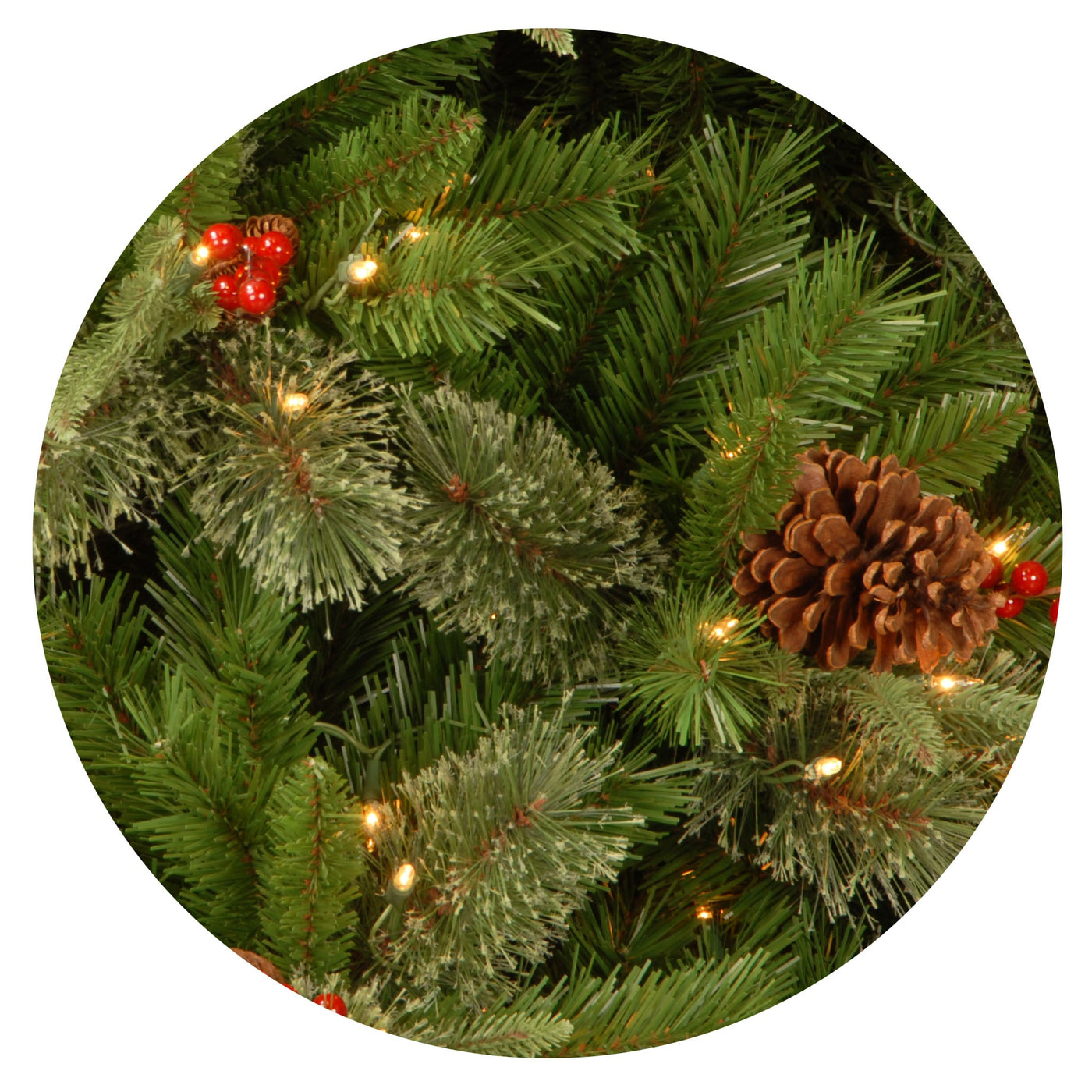 7.5 ft. Pre-Lit Colonial Fir Slim Tree with Clear Lights