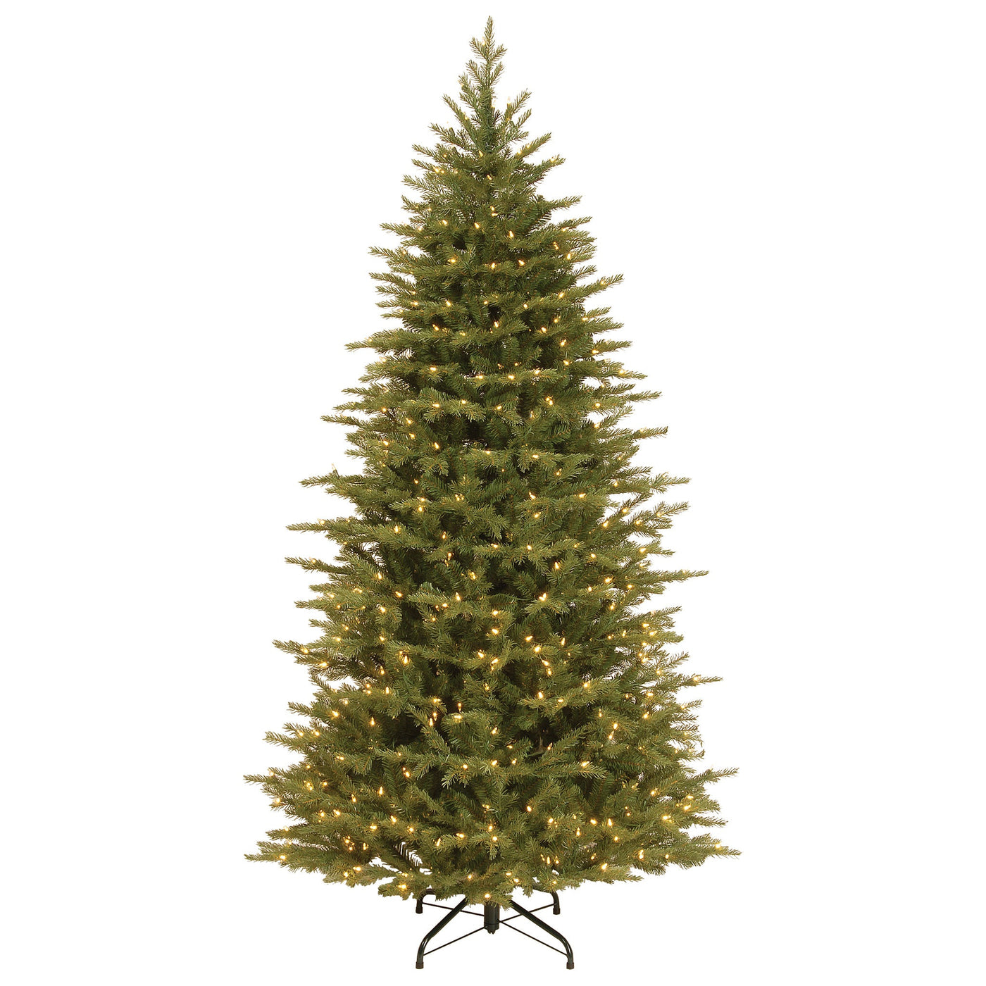 7.5 ft. Pre-Lit Nordic Spruce Slim Tree with Clear Lights