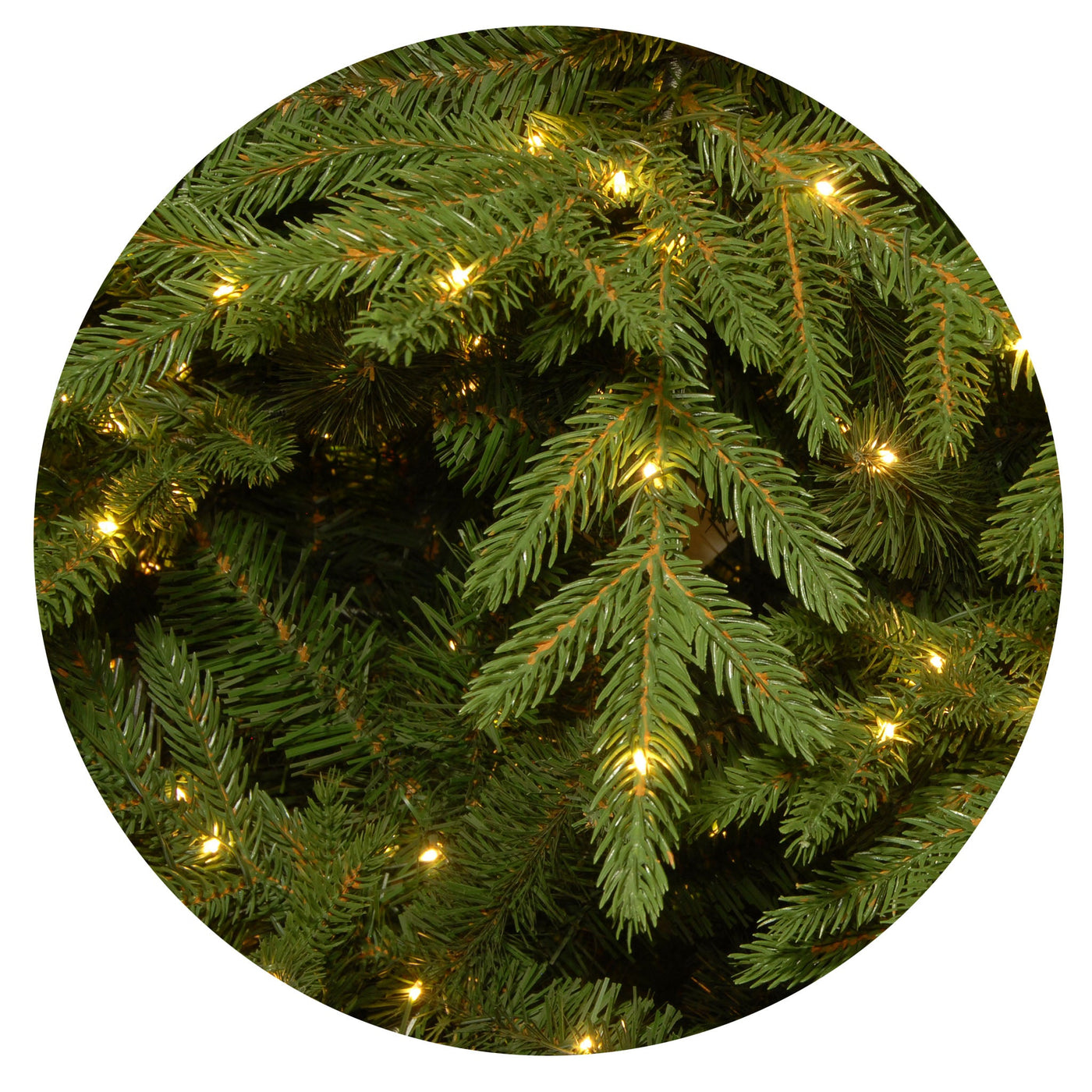 7.5 ft. Pre-Lit Nordic Spruce Slim Tree with Clear Lights