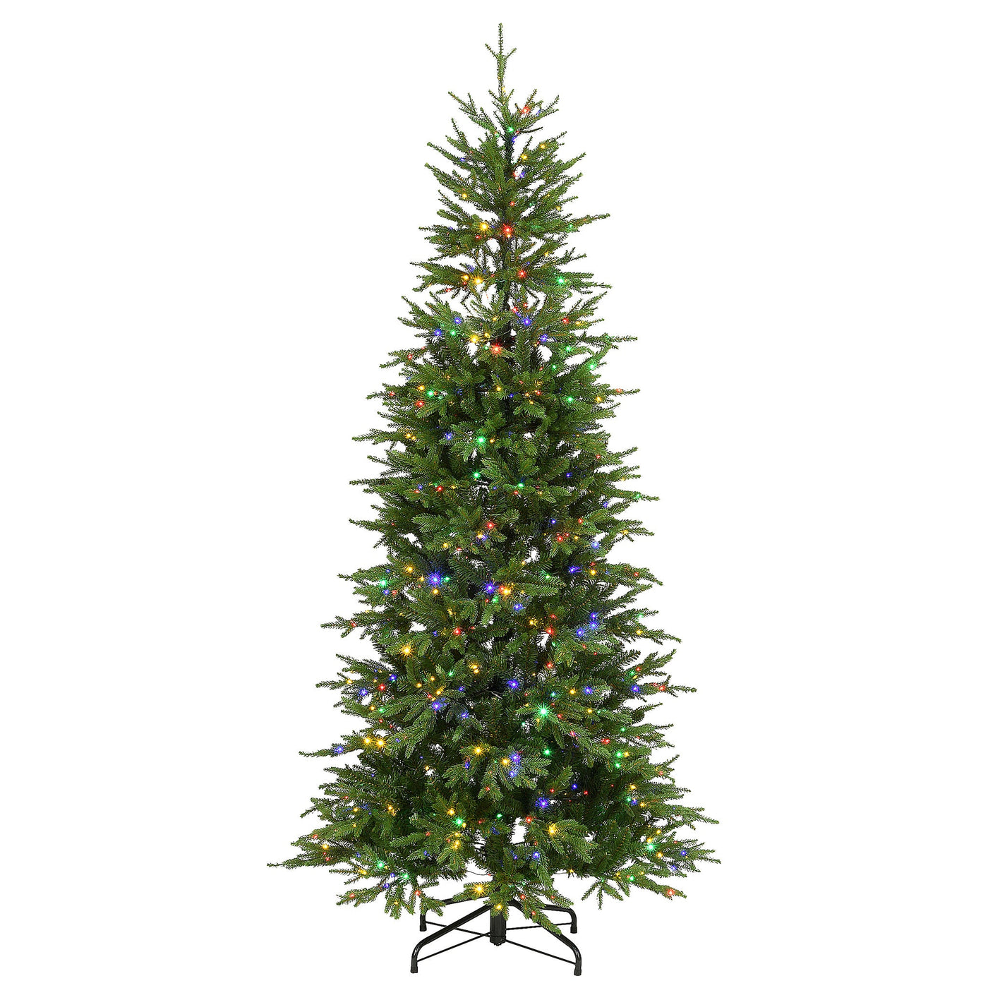 7.5 ft. Pre-Lit Bedminster Spruce Slim Tree with Dual Color LED Infinity Lights