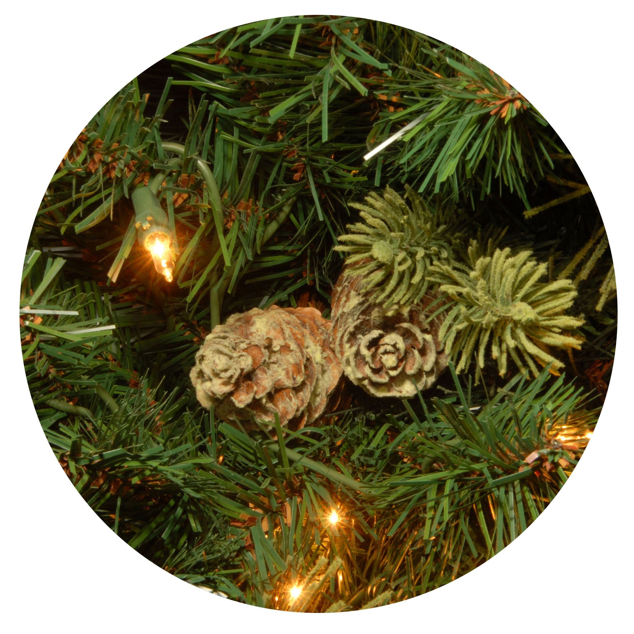 7.5 ft. Pre-Lit Carolina Pine Tree with 750 Clear Lights