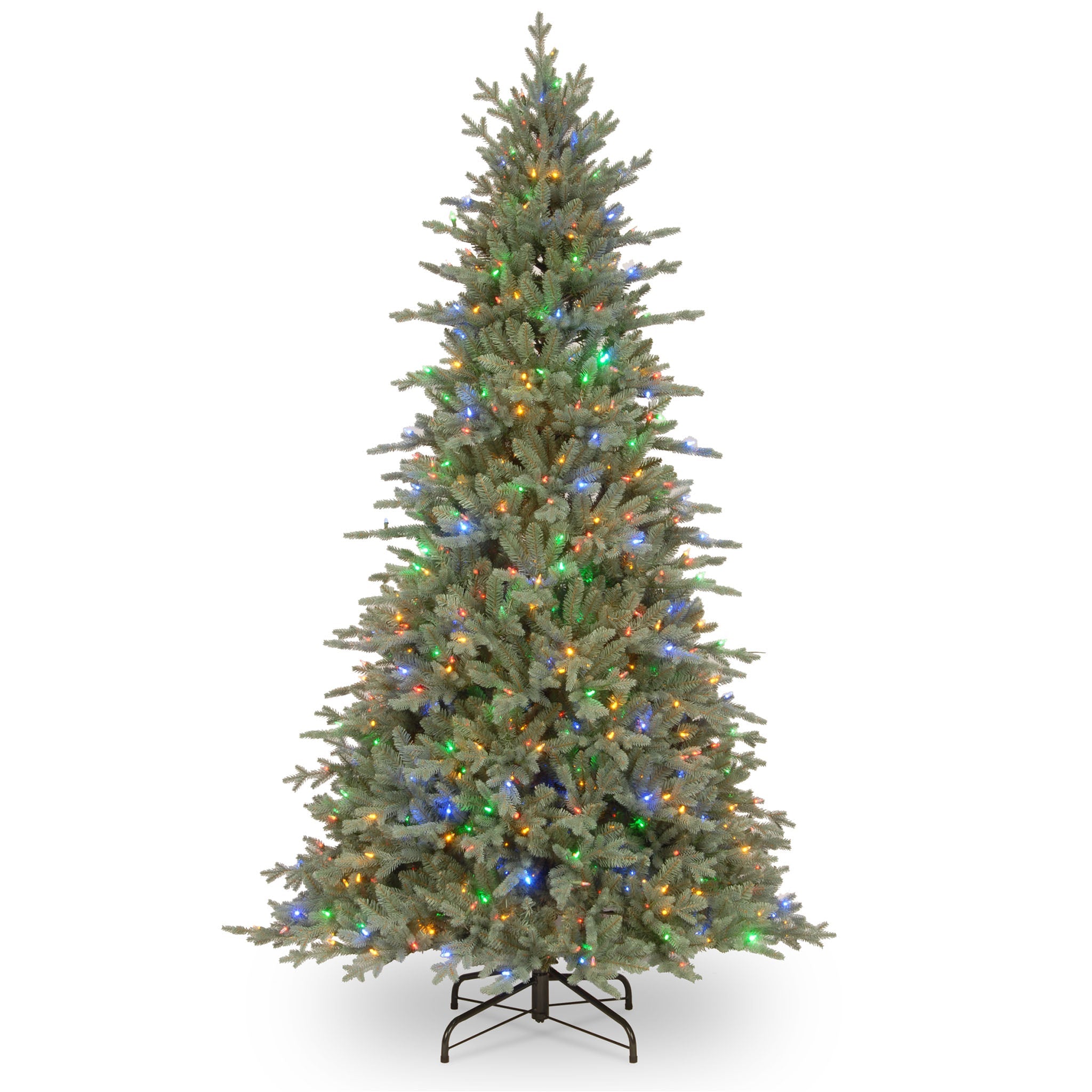 7.5 ft. Pre-Lit Buckingham Blue Spruce Tree with Clear Lights