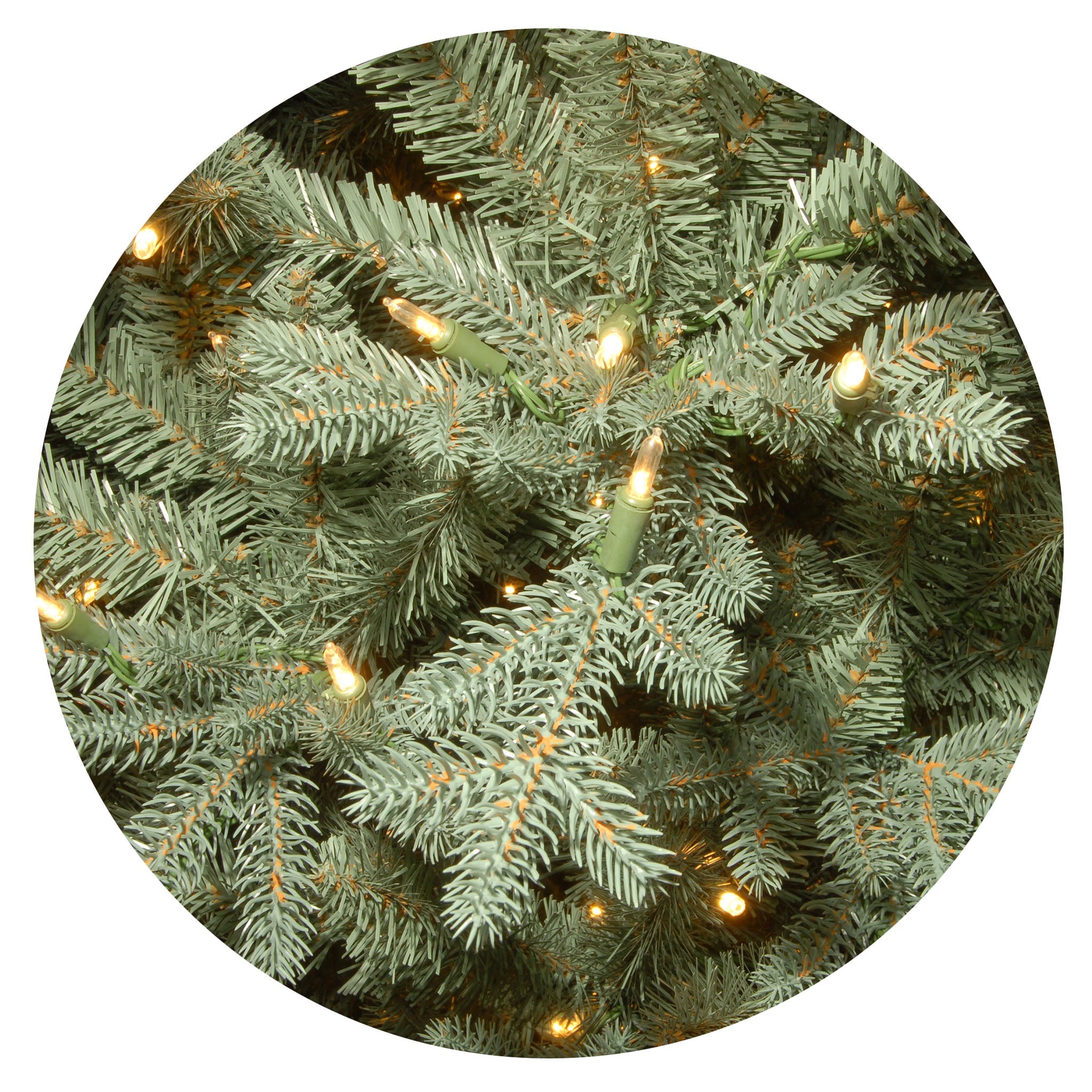 7.5 ft. Pre-Lit Buckingham Blue Spruce Tree with Clear Lights