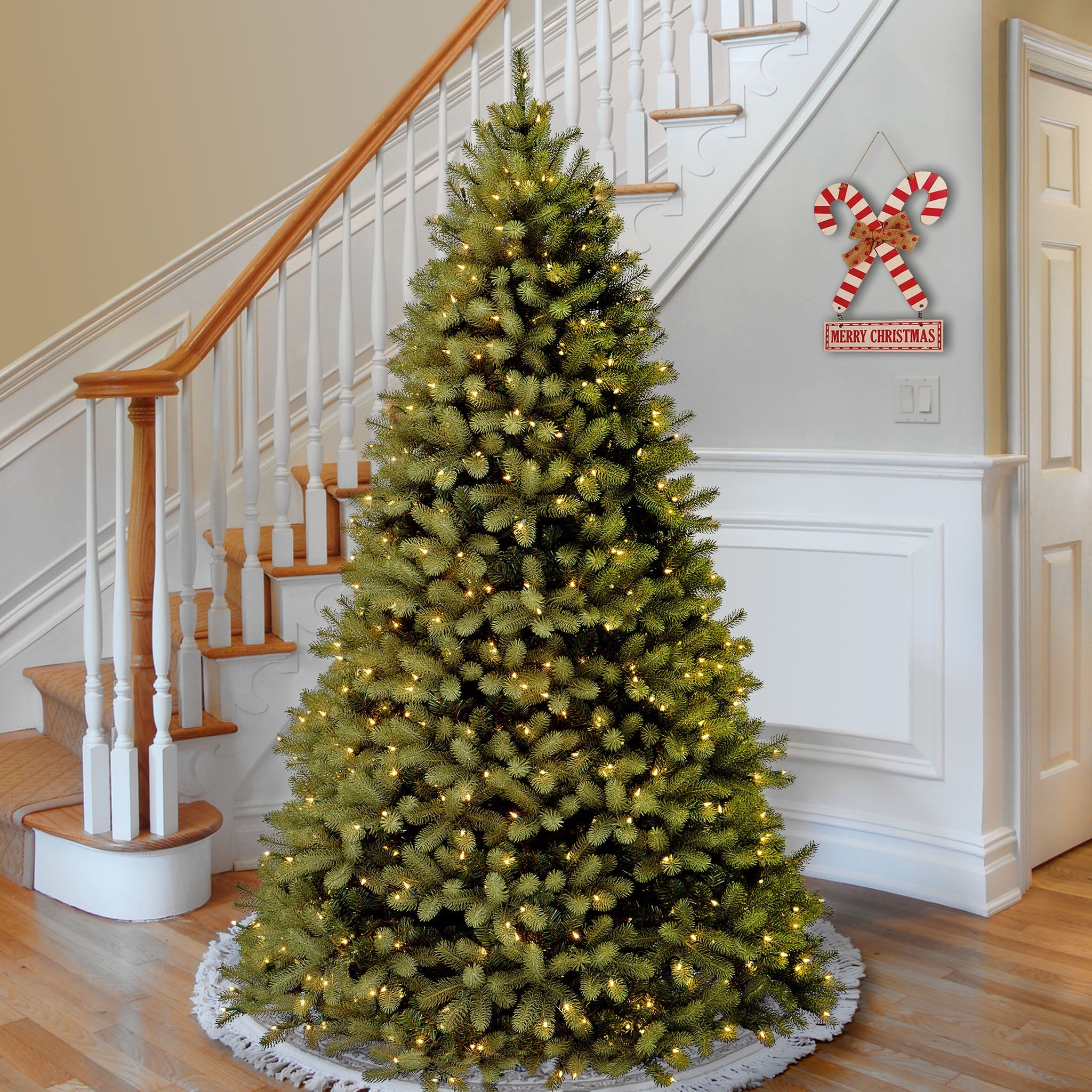 7.5 ft. Pre-Lit Downswept Douglas Fir Tree with 1000 Clear Lights & 2295 Branch Tips
