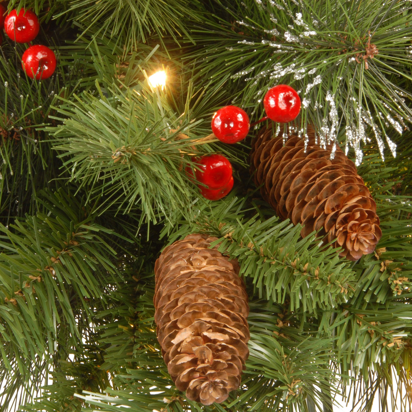 4 ft. Pre-Lit Crestwood Spruce Tree with Clear Lights